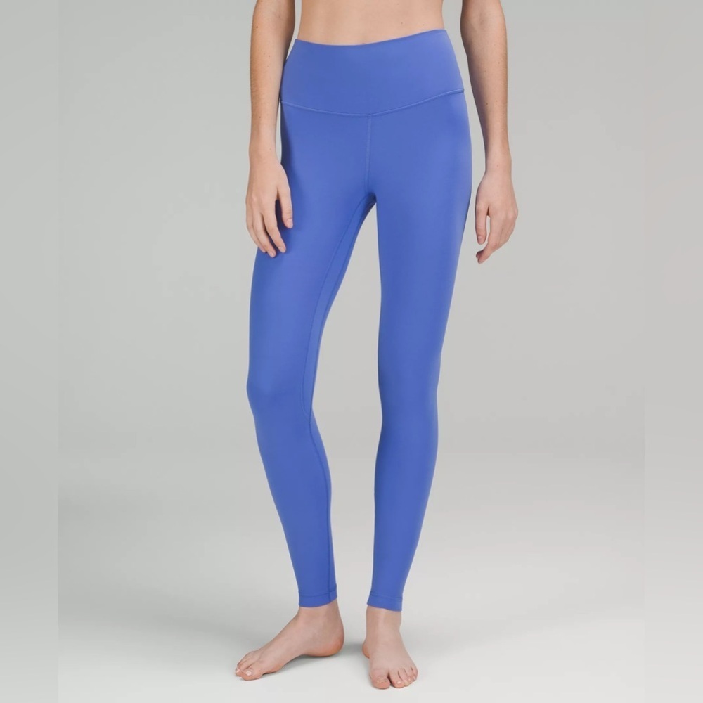 Lululemon 🍋 purple periwinkle leggings yoga fitness size 4